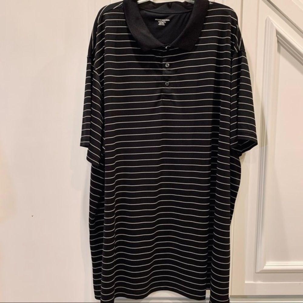 Amazon Essentials Black & White Polo Shirt‎ 6XL